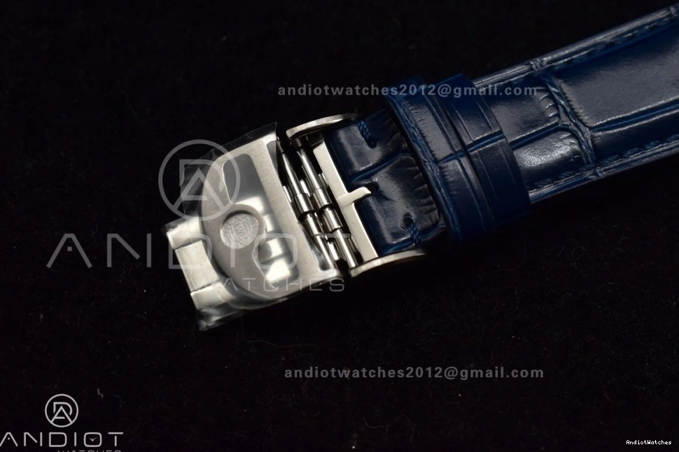 SmartChoice IW371620 White Blue A Blue Edition 1:1 ZF Portuguese Leather Dial on Chrono 1019 Strap Best 1224